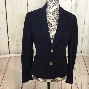 C Wonder Eyelet Navy Blazer 4